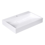 Bacha Baño Moderna Apoyo Colgar Hausar Cuarzo 60cm Blanco 