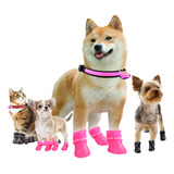 Botas Zapatos Impermeables Mascotas Perro Gato Anti Rasguños