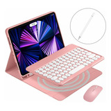 Funda Con Teclado+ Mouse+lápiz Para iPad 9ª/8ª/7ª  10.2''