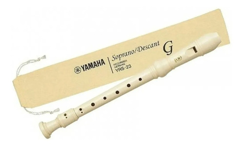 Flauta Doce Germânica Yamaha Yrs-23g C/ Capa Seminova
