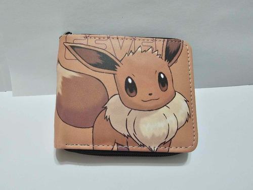 Cartera Videojuego Pokemon Go Escarlata Eevee Con Monedero