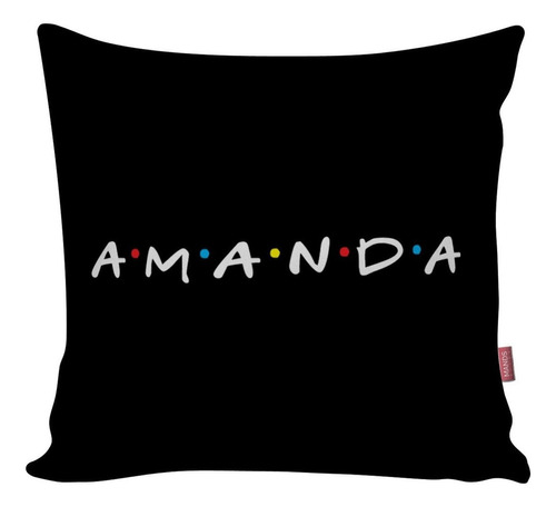 Almofada Série Friends Personalizada Nome C Enchimento Cor Preto Desenho Do Tecido Decoração Divertida Geek Nerd Série Filmes Personalizada Com Nome