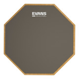 Goma De Practica Bateria Grande 12 Pad Simple - Evans Rf12g Color Gris Oscuro