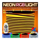 Tira De Luz De Neón Led Rgb, Ac110120vflexibleimpermea...