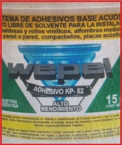 Adhesivo Kp52 Wepel 15kg Base Acuosa