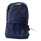 Morral Escolar Mochila Universitaria Bolso Wilson Ele Unisex Color Azul Marino Diseño De La Tela Elemental