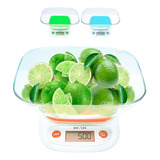 Balanza Electronica Digital De Cocina 1gr A 5kg Precision Color Naranja