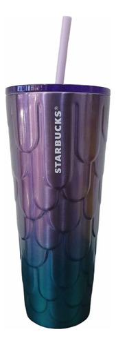Starbucks Vaso Acero Inoxidable Ombre Scales Púrpura 2023