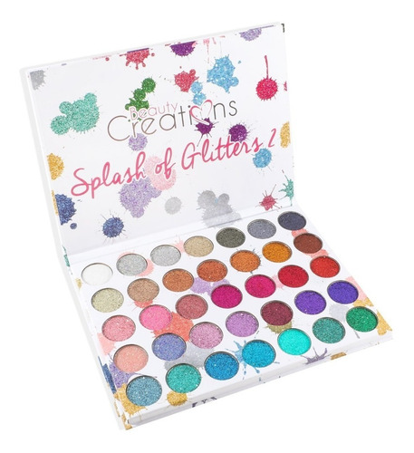 Paleta Splash Of Glitters 2 Beauty Creations 35 Colores