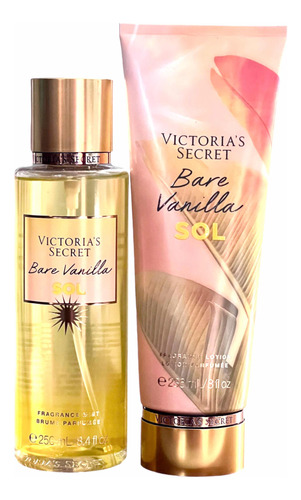 Set Victorias Secret Bare Vanilla Sol 250ml Y Crema