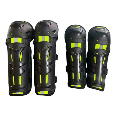 Kit 4 Pz Protectores De Rodilla Moto, Coderas Motocicleta | Envío gratis