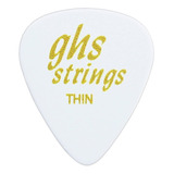 Puas Para Guitarra Ghs Thin Standard X 12 Unidades A53 Color Blanco