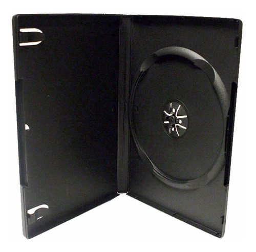 Estuche Dvd Sencillo 14mm Negro 100 Pzs