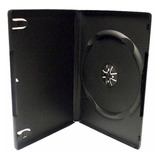 Estuche Dvd Sencillo 14mm Negro 100 Pzs