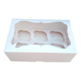 Caja Para 6 Cupcakes, Muffins, Kekitos, Panquecitos