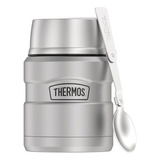 Lunchera Térmica Viandera Thermos Camping Cole + Cuchara Color Aluminio