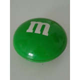 Porta Chocolates M&ms Verde De Alumínio 