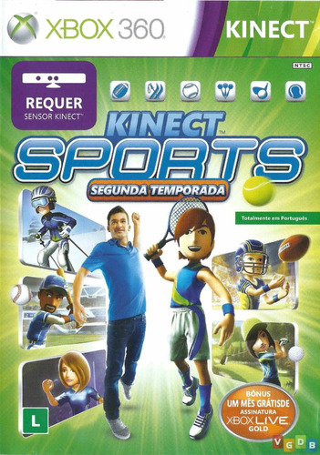 Jogo Kinect Sports Segunda Temporada Midia Fisica Xbox 360