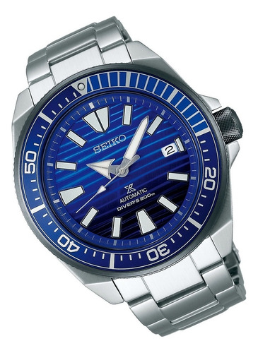 Relógio Seiko Srpc93 Dive Samurai Azul Automatico Ed Special