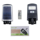 Foco Led Solar Luminaria Exterior Sensor + Control + Poste