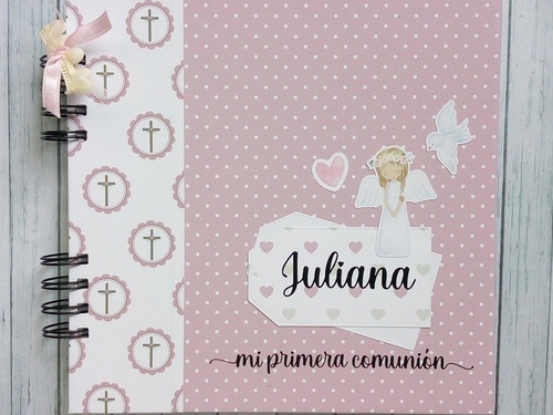 Álbum Comunión Personalizado Scrapbook Niña