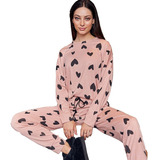 Pijama Jaia 23002 Katar Estampado Corazones