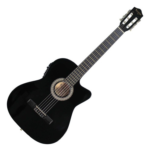 Guitarra Electroacústica Vizcaya Fc-39ce 4/4 C/cutaway Black