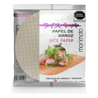 Morimoto Papel Hoja Arroz Rollo Vietnamita 22 Cm 100gr | MercadoLibre