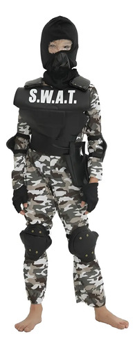 Traje De Cosplay Swat Infantil, Fantasia De Soldado