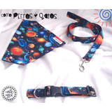 Bandana Para Perro-dog Bandana + Collar + Correa Talla Xs