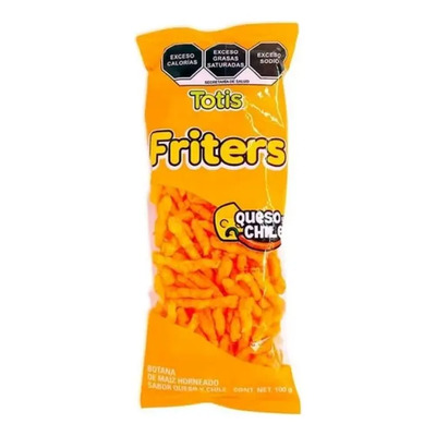 Botana Totis Friters Queso Y Chile 100 Gr Chetos Gigantes | MercadoLibre