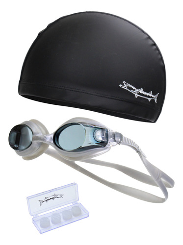 Kit Barracuda De Natación 3pcs Gafas+gorra+tapones Nadar