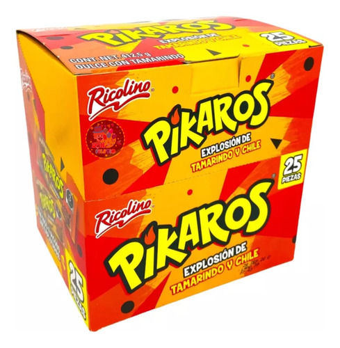 Ricolino Pikaros Dulces De Tamarindo Con Chile 25pz