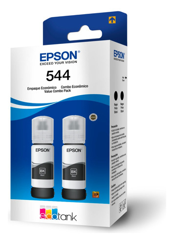 Epson Paquete De 2 Tintas Color Negro T544