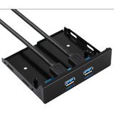 Hub De Painel Frontal Usb 3.0 De 2 Com Conector De 20 Para