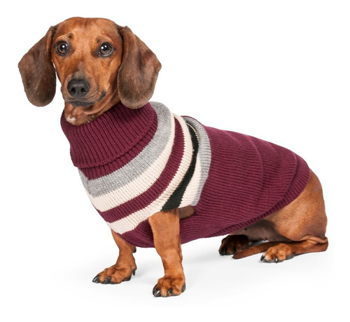 Abrigo Para Perro. Sweater Para Mascota. Bordo. Kaspet