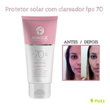 Protetor Facial Anasol Fps 70 Com Clareador Toque Seco