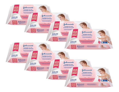 Lenços Umedecidos Extra Cuidado Johnsons Baby Com 768 Unid.