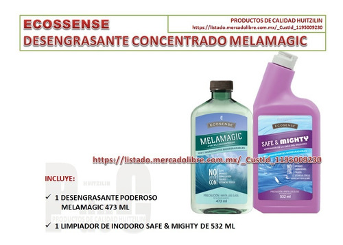 2p Limpiador Multiusos Safe Mighty Y Melamagic De Melaleuca