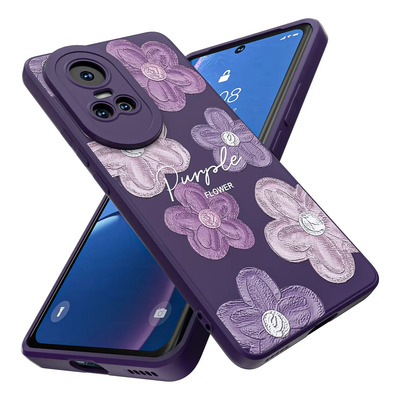 Funda Para Oppo Reno 10 / Oppo Reno 10 Pro Carcasa Uso Rudo Con Flores Dibujos