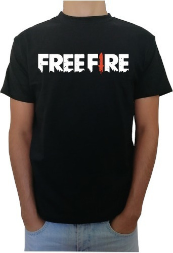 Polera Free Fire Algodón Lacombidelmemo Camiseta