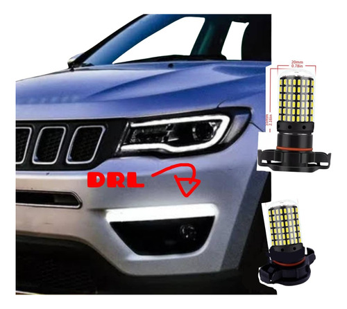 Led Jeep Compass Dlr, Luz Diurna, Dayligth P/ Mod.2017 