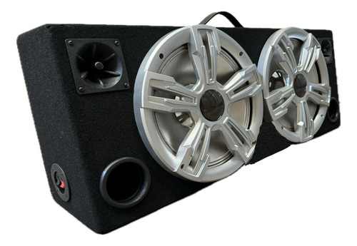 2 Woofers Doble X 12´´ + 4tweeter + Cajon Con Bornera 300rms