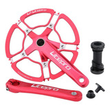 Bielas De Bicicleta Plegable Bcd 130mm Bmx 56t Rojo