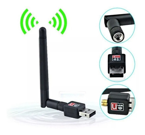 Adaptador Antena Wifi Usb 2.0 Wireless Wi-fi