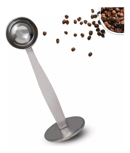 Cuchara Medidora Con Tamper Acero Inoxidable Café Espresso