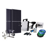 Usina Solar 22 Placas Fotovoltaico + Micro Inversor Hms-2000