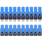 Paquete De 20 Pendrives Memoria De 4 Gb | Usb 2.0 / Azul