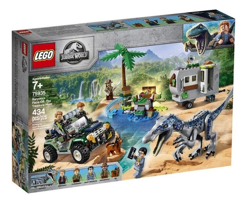 Set De Construcción Lego Jurassic World Baryonyx Face-off: The Treasure Hunt 434 Piezas  En  Caja