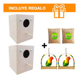 Paquete Con 2 Nidos Verticales Para Ninfa O Loros + Regalos